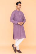 MLS CHIKANKARI KURTA PAJAMA