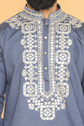 MLS EMBROIDERED KURTA PAJAMA