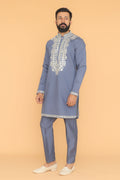 MLS EMBROIDERED KURTA PAJAMA