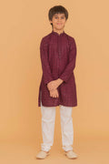 MLS KIDS CHIKANKARI KURTA PAJAMA