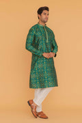 MLS EMBROIDERED KURTA PAJAMA