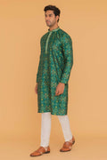 MLS EMBROIDERED KURTA PAJAMA