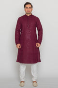 MLS CHIKANKARI KURTA PAJAMA