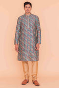 MLS PRINTED KURTA PAJAMA