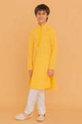 MLS KIDS CHIKANKARI KURTA PAJAMA