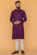 MLS CHIKANKARI KURTA PAJAMA