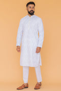 MLS EMBROIDERED KURTA PAJAMA