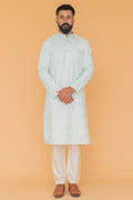 MLS EMBROIDERED KURTA PAJAMA