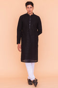 MLS EMBROIDERED KURTA PAJAMA