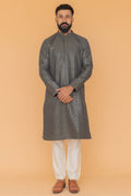 MLS EMBROIDERED KURTA PAJAMA