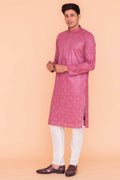 MLS EMBROIDERED KURTA PAJAMA