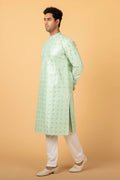 MLS EMBROIDERED KURTA PAJAMA