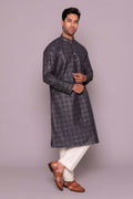 MLS EMBROIDERED KURTA PAJAMA