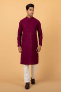 MLS CHIKANKARI KURTA PAJAMA