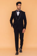 MLS EMBROIDERED TUXEDO SUIT 5 PCS