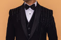 MLS EMBROIDERED TUXEDO SUIT 5 PCS