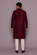 MLS EMBROIDERED KURTA PAJAMA