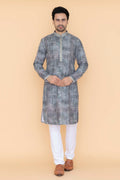 MLS PRINTED KURTA PYJAMA