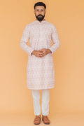 MLS EMBROIDERED KURTA PAJAMA