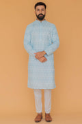 MLS EMBROIDERED KURTA PAJAMA