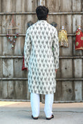 MLS Cotton Ikat Printed Kurta