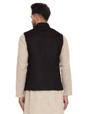 MLS Cotton Jute Nehru Jacket