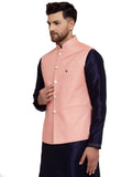 MLS Cotton Jute Nehru Jacket